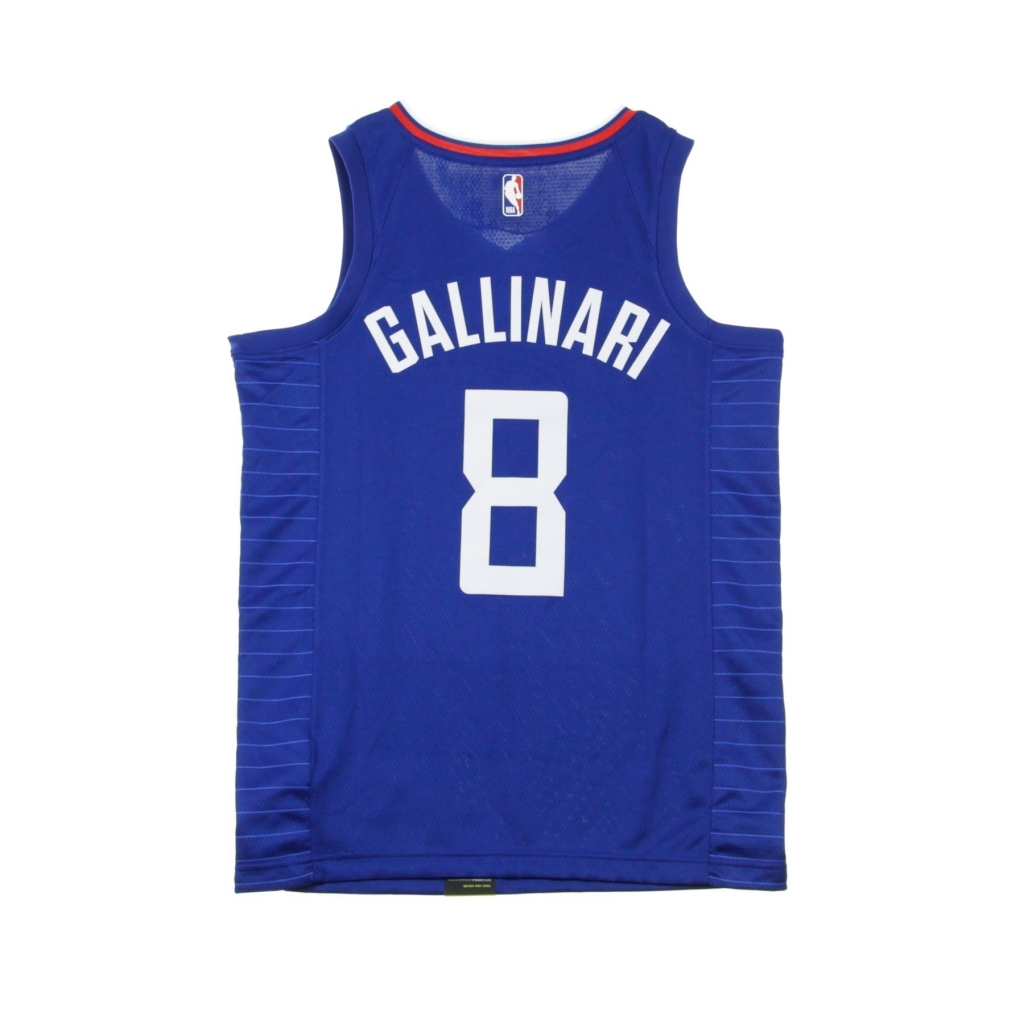 canotta basket uomo nba swingman jersey icon edition no 8 danilo gallinari loscli road RUSH BLUE/WHITE/UNIVERSITY RED