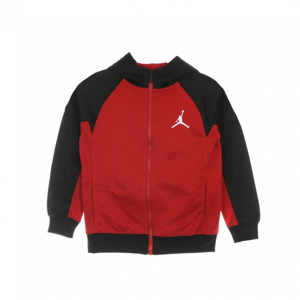 felpa cappuccio zip bambino jumpman big sport therma fz hoodie GYM RED