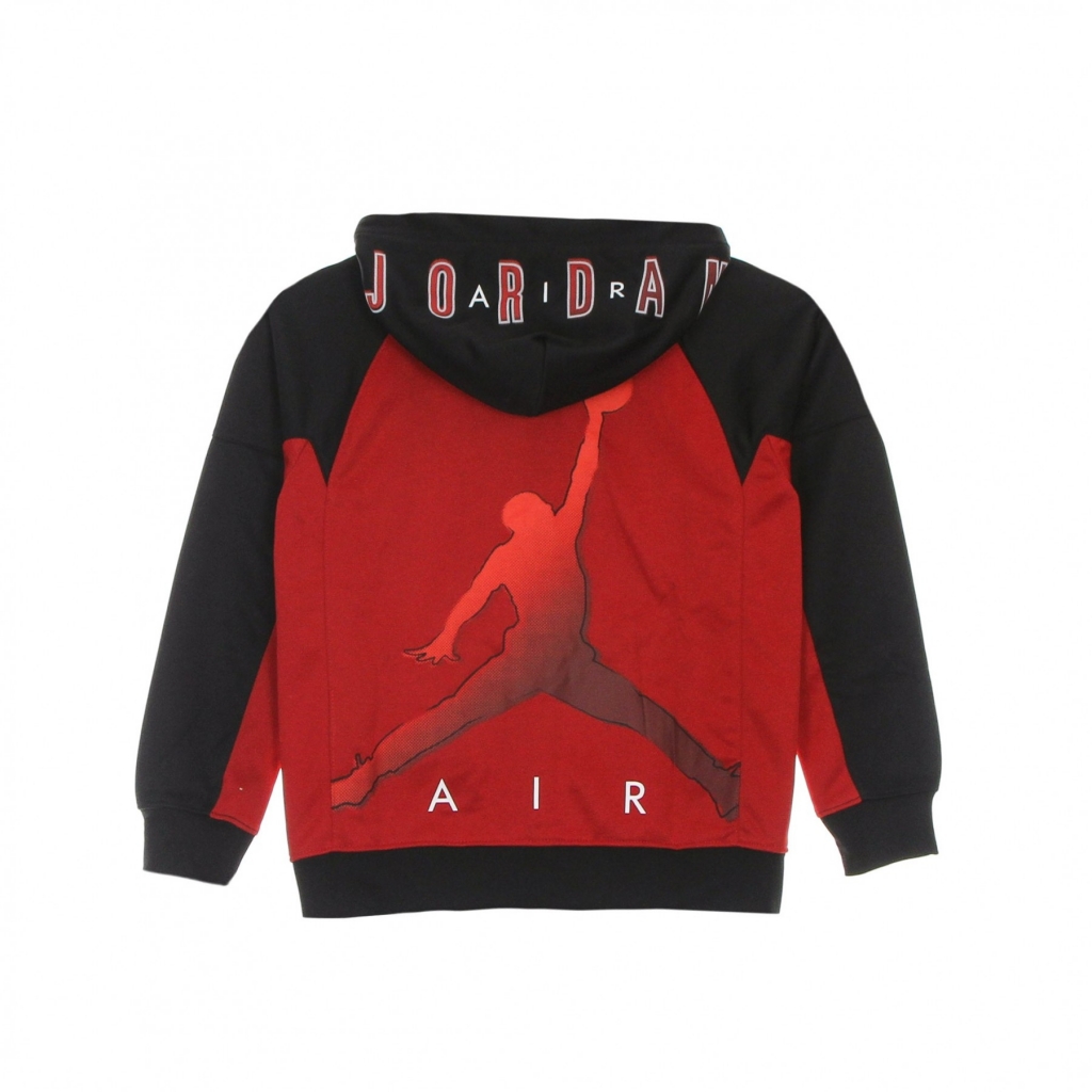 felpa cappuccio zip bambino jumpman big sport therma fz hoodie GYM RED