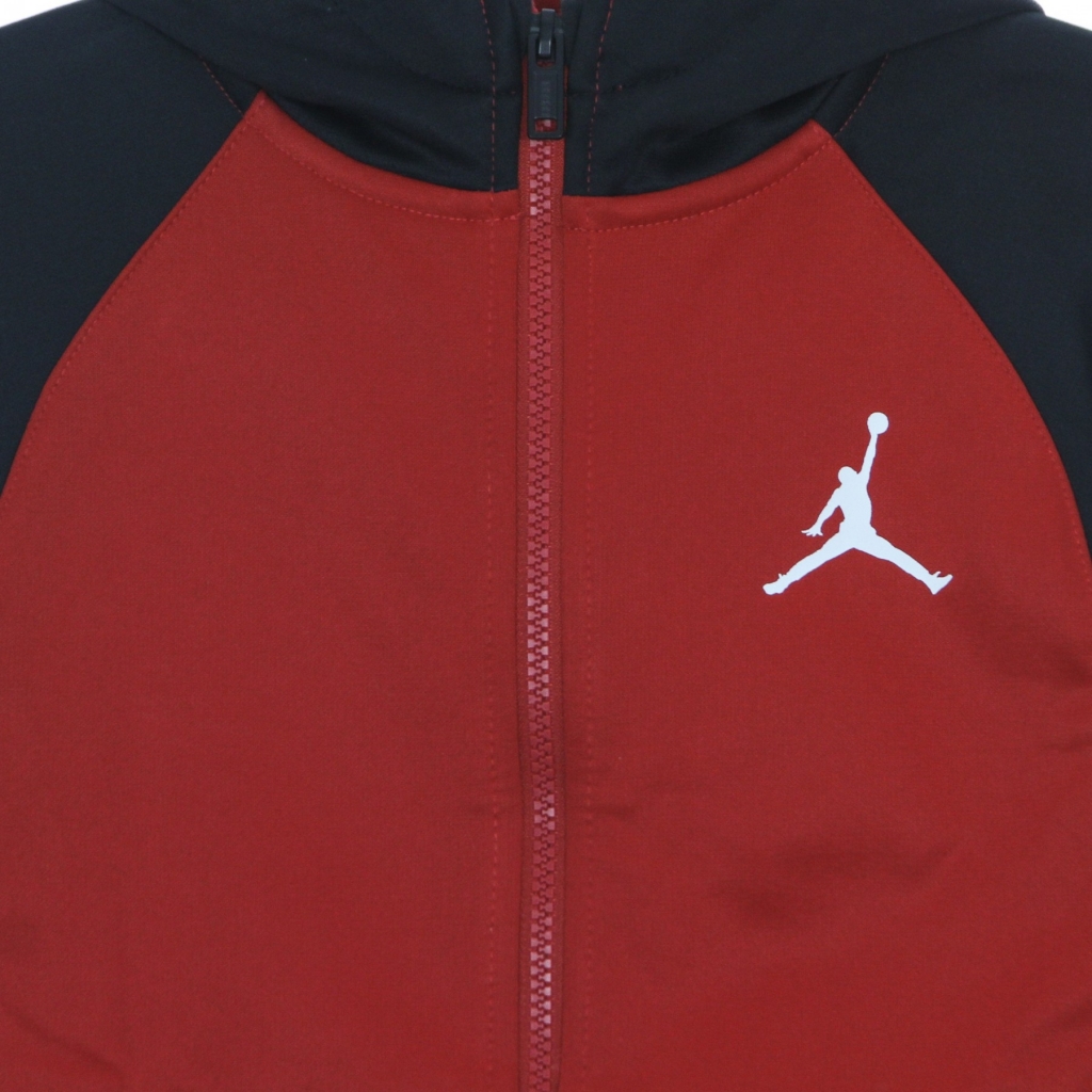 felpa cappuccio zip bambino jumpman big sport therma fz hoodie GYM RED