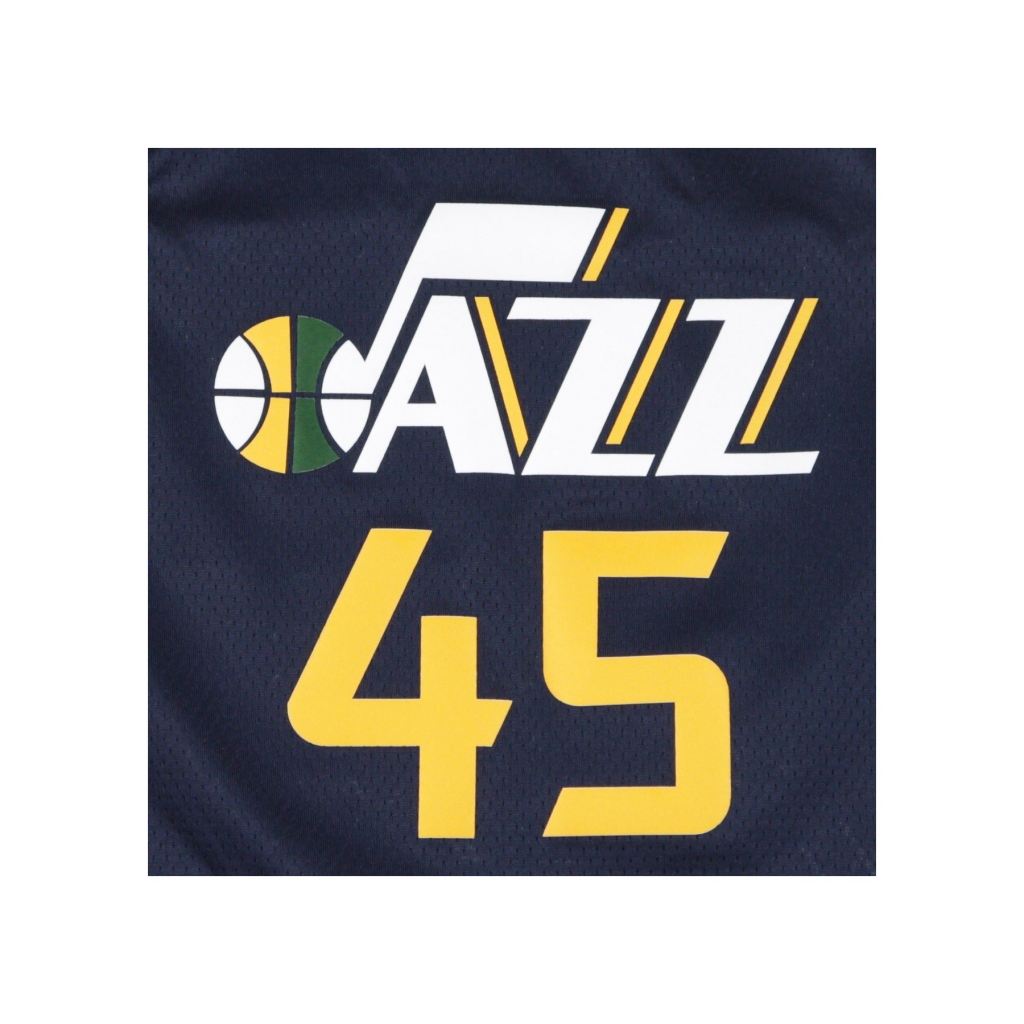 canotta basket uomo nba swingman jersey icon edition no 45 donovan mitchell utajaz road COLLEGE NAVY/SUNDIAL