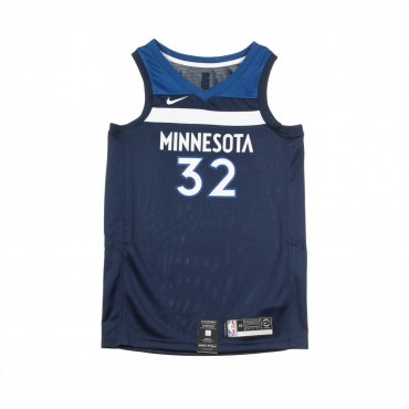 canotta basket uomo nba swingman jersey icon edition no 32 karl anthony towns  mintim road COLLEGE NAVY