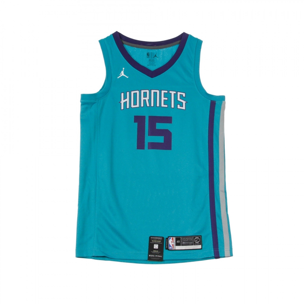 canotta basket uomo nba swingman jersey icon edition no 15 kemba walker chahor road RAPID TEAL/NEW ORCHID