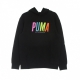 felpa leggera cappuccio uomo graphic hoodie BLACK