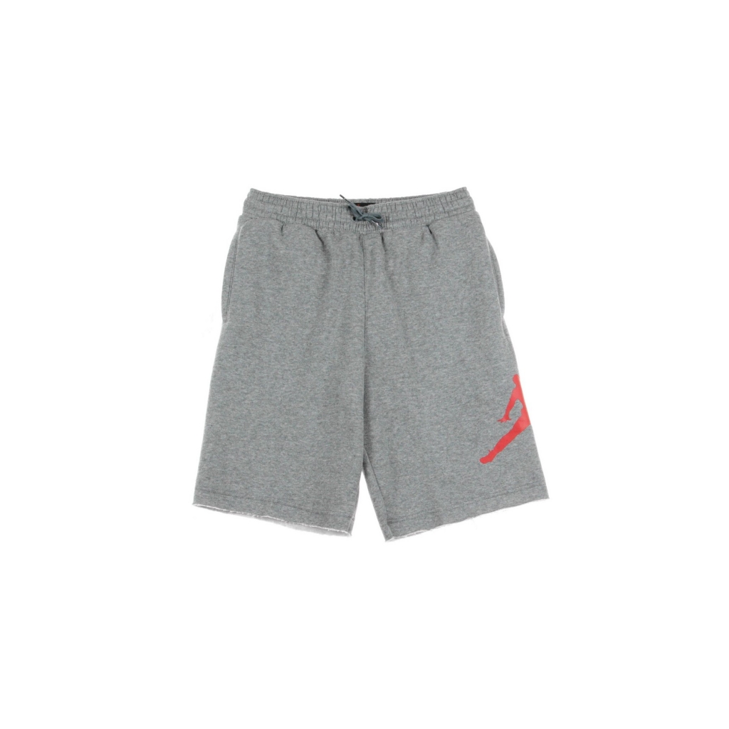 pantalone corto tuta felpato ragazzo jumpman air short CARBON HEATHER