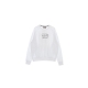 felpa leggera girocollo uomo throw up crewneck WHITE