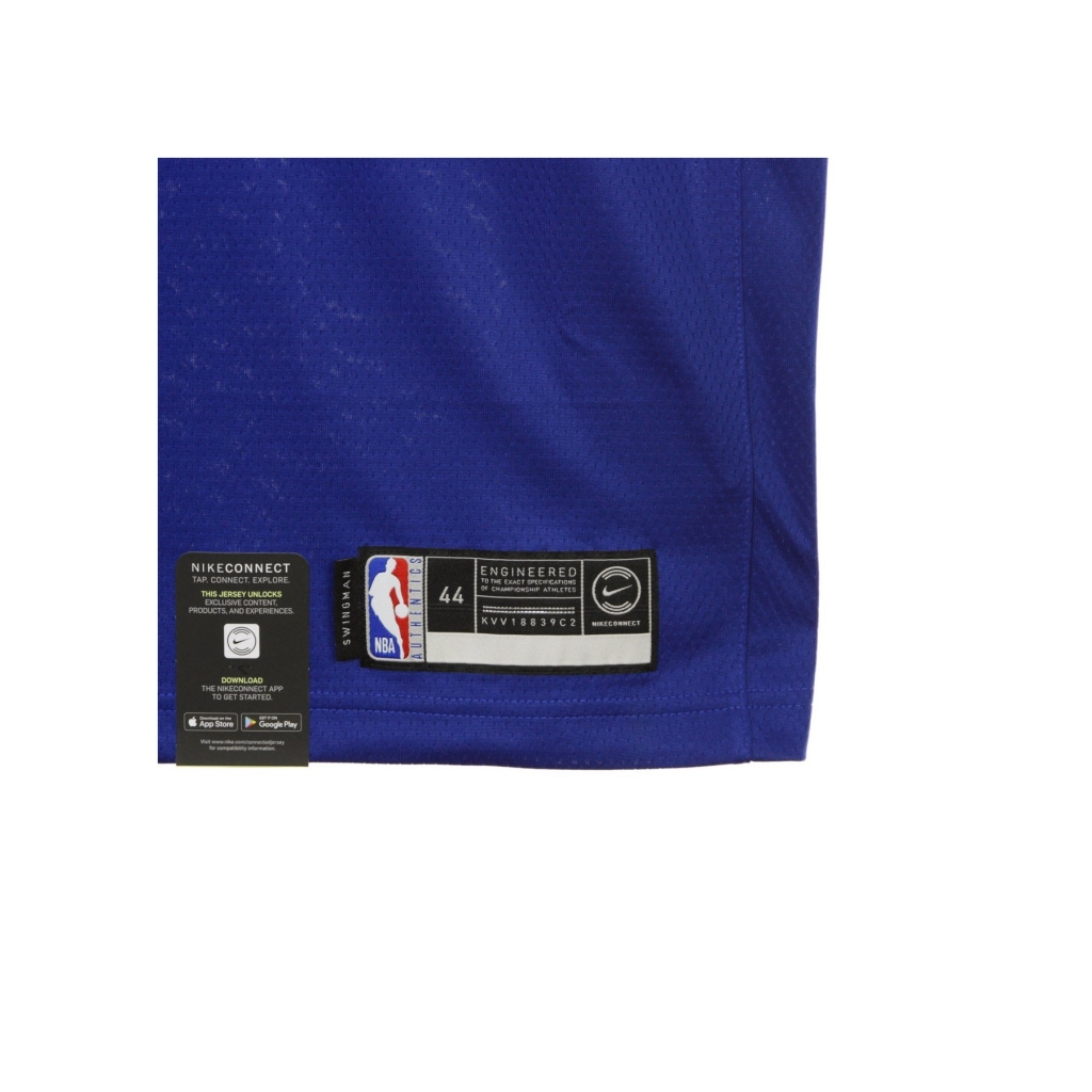 canotta basket uomo nba swingman jersey icon edition no 11 frank ntilikina neykni road RUSH BLUE