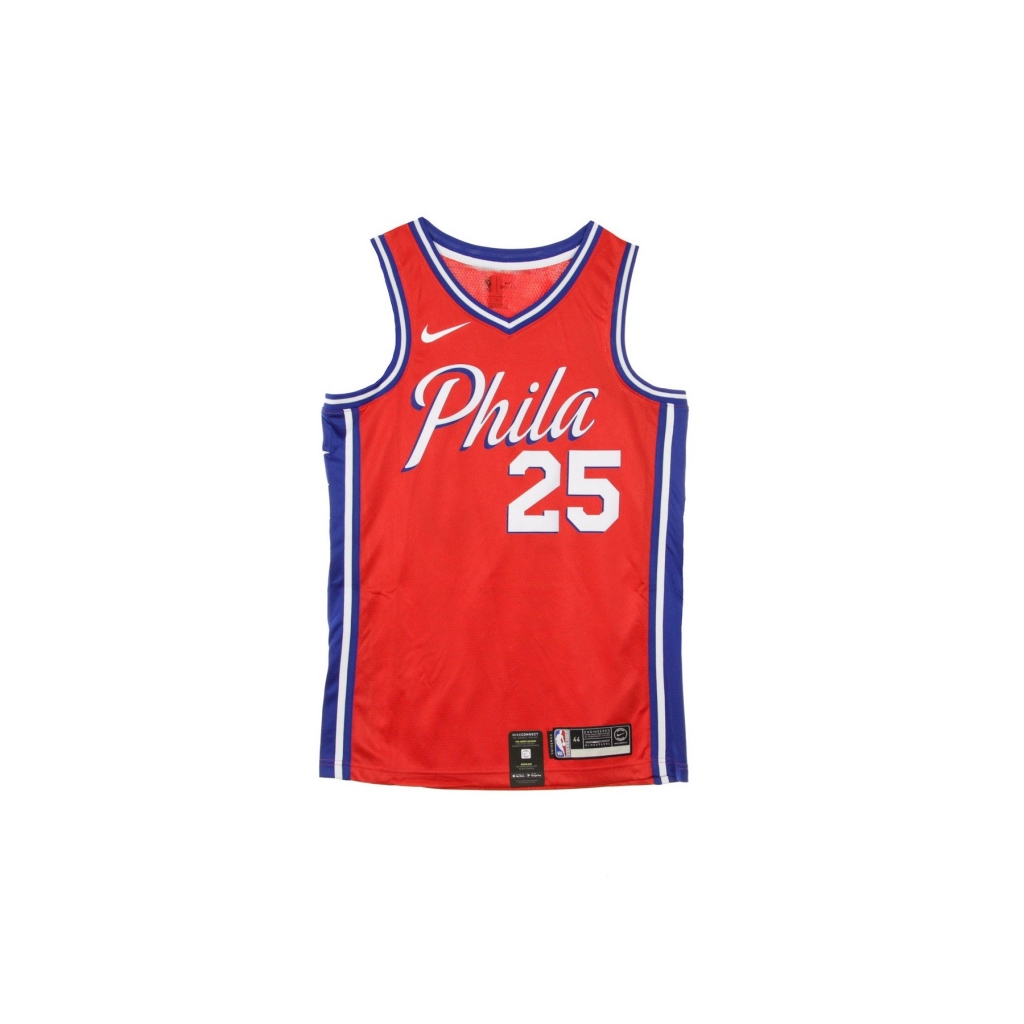 canotta basket uomo nba swingman jersey statement edition no 25 ben simmons phi76e UNIVERSITY RED