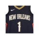 canotta basket uomo nba swingman jersey icon edition no 1 zion williamson neopel road COLLEGE NAVY/CLUB GOLD