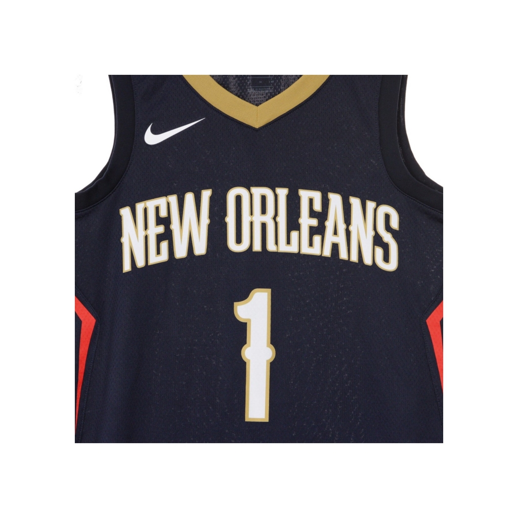 canotta basket uomo nba swingman jersey icon edition no 1 zion williamson neopel road COLLEGE NAVY/CLUB GOLD