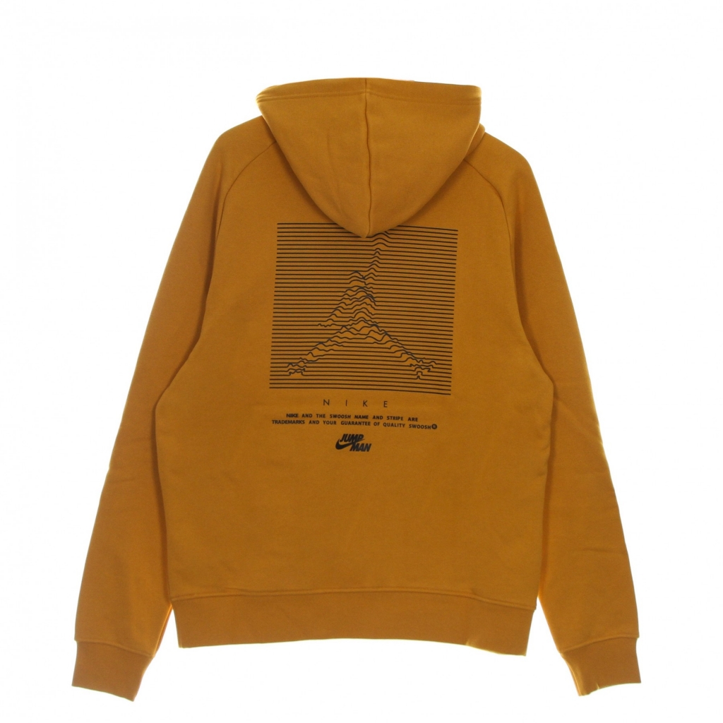 felpa cappuccio uomo jumpman fleece pullover hoodie LIGHT CURRY