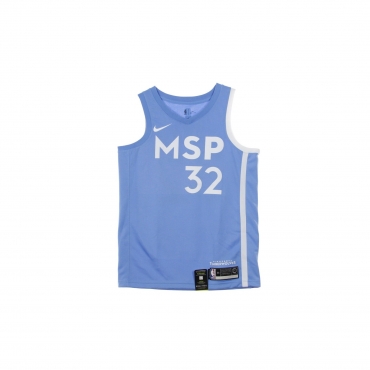 canotta basket uomo nba swingman jersey city edition no 32 karl-anthony towns mintim VALOR BLUE/WHITE