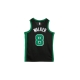 canotta basket uomo nba swingman jersey statement edition no 8 kemba walker boscel BLACK/CLOVER