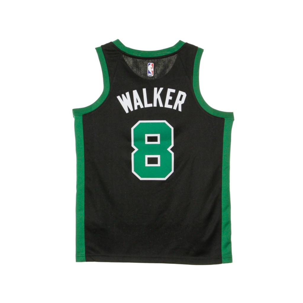 canotta basket uomo nba swingman jersey statement edition no 8 kemba walker boscel BLACK/CLOVER