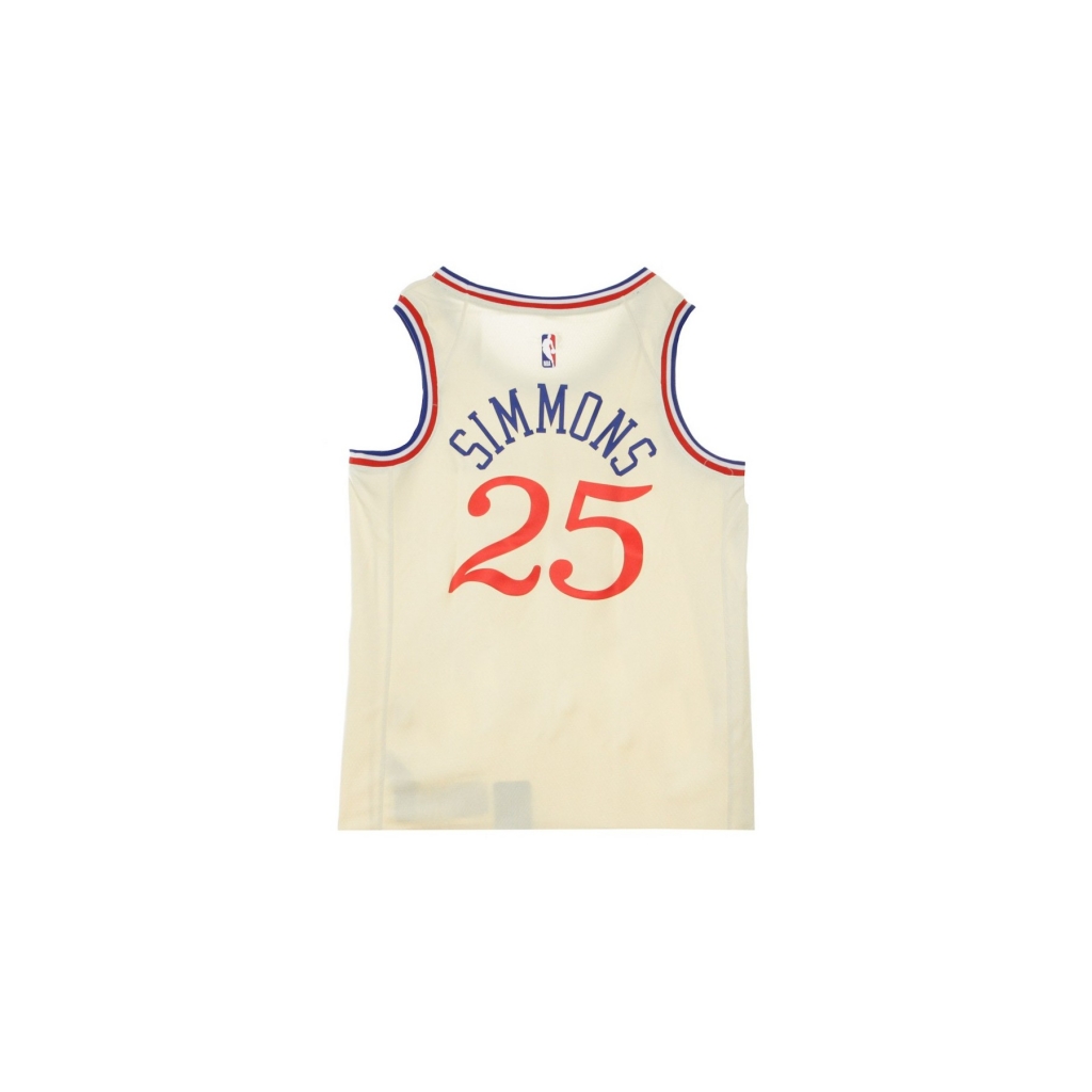 canotta basket uomo nba swingman jersey city edition no 25 ben simmons phi76e FLAT OPAL