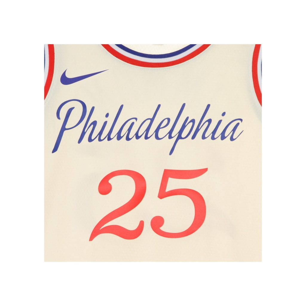 canotta basket uomo nba swingman jersey city edition no 25 ben simmons phi76e FLAT OPAL