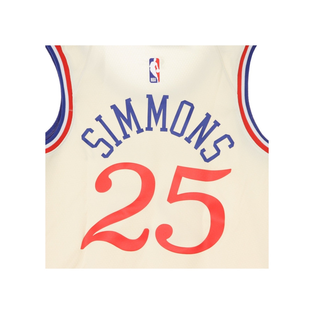 canotta basket uomo nba swingman jersey city edition no 25 ben simmons phi76e FLAT OPAL