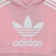 felpa leggera cappuccio corta ragazza cropped hoodie TRUE PINK/WHITE