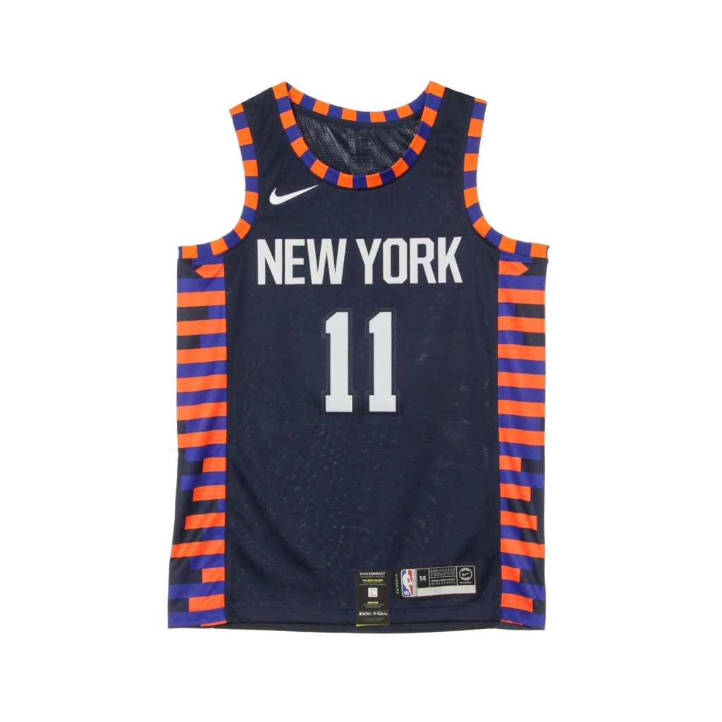 canotta basket uomo nba swingman jersey city edition no 11 frank ntilikina neykni COLLEGE NAVY