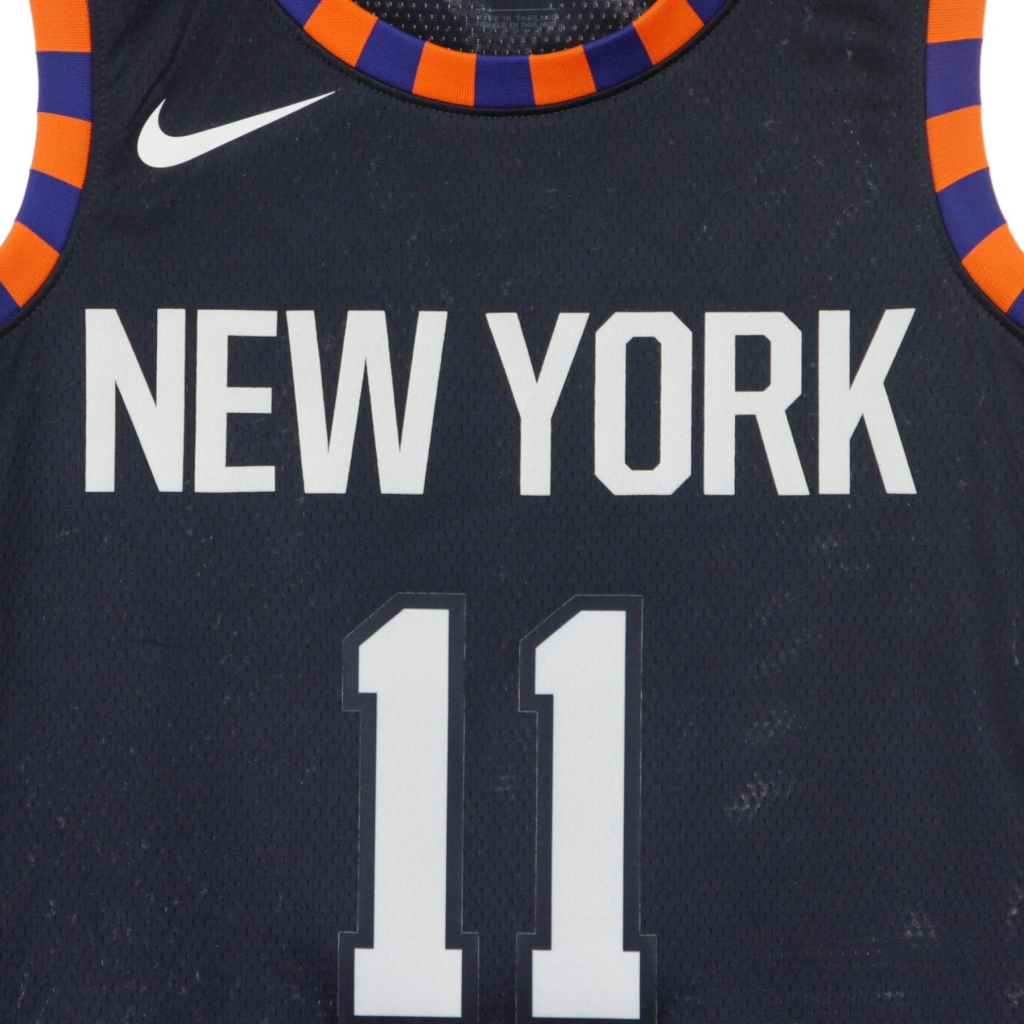 canotta basket uomo nba swingman jersey city edition no 11 frank ntilikina neykni COLLEGE NAVY