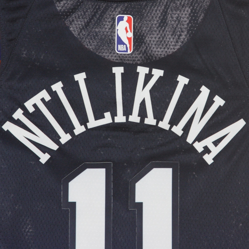 canotta basket uomo nba swingman jersey city edition no 11 frank ntilikina neykni COLLEGE NAVY