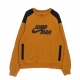 felpa girocollo uomo jumpman fleece crew LIGHT CURRY/BLACK