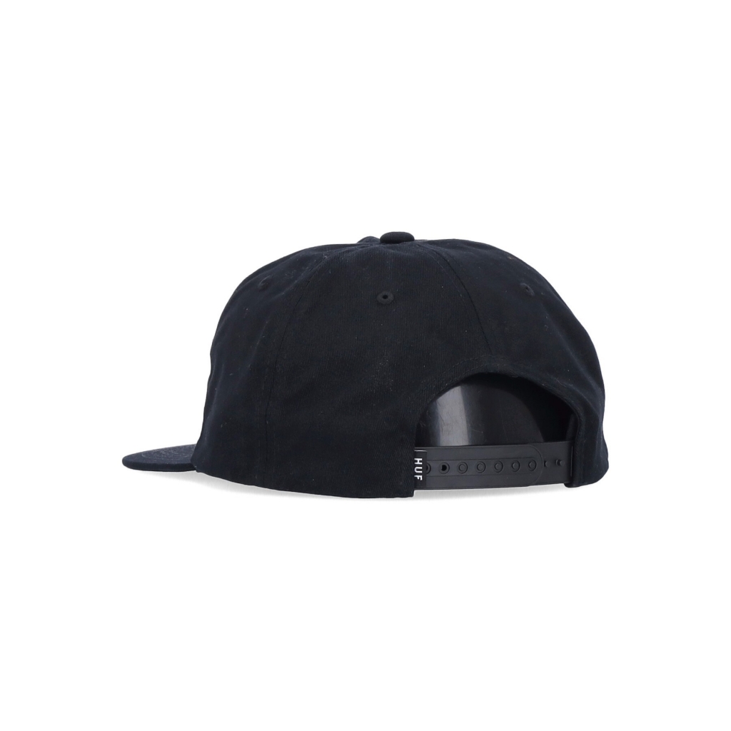 cappellino visiera piatta uomo ess unstructured tt snapback BLACK