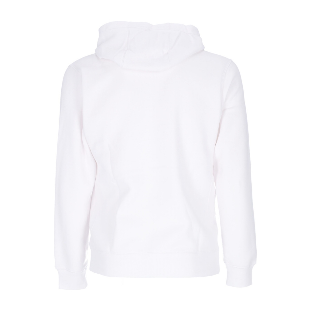 felpa cappuccio uomo club hoodie pullover basketball WHITE/WHITE/BLACK