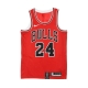 canotta basket uomo nba swingman jersey no24 lauri markkanen chibul road UNIVERSITY RED/WHITE