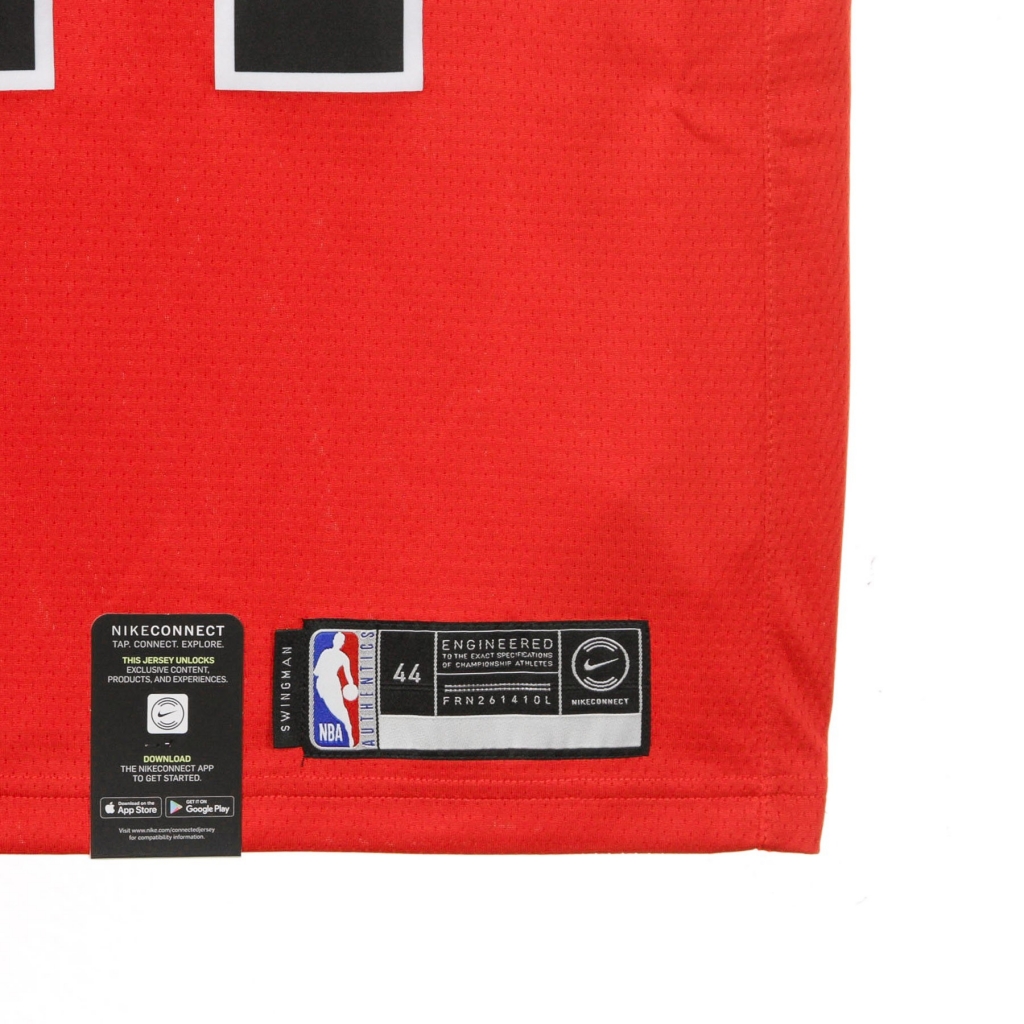 canotta basket uomo nba swingman jersey no24 lauri markkanen chibul road UNIVERSITY RED/WHITE