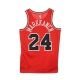 canotta basket uomo nba swingman jersey no24 lauri markkanen chibul road UNIVERSITY RED/WHITE