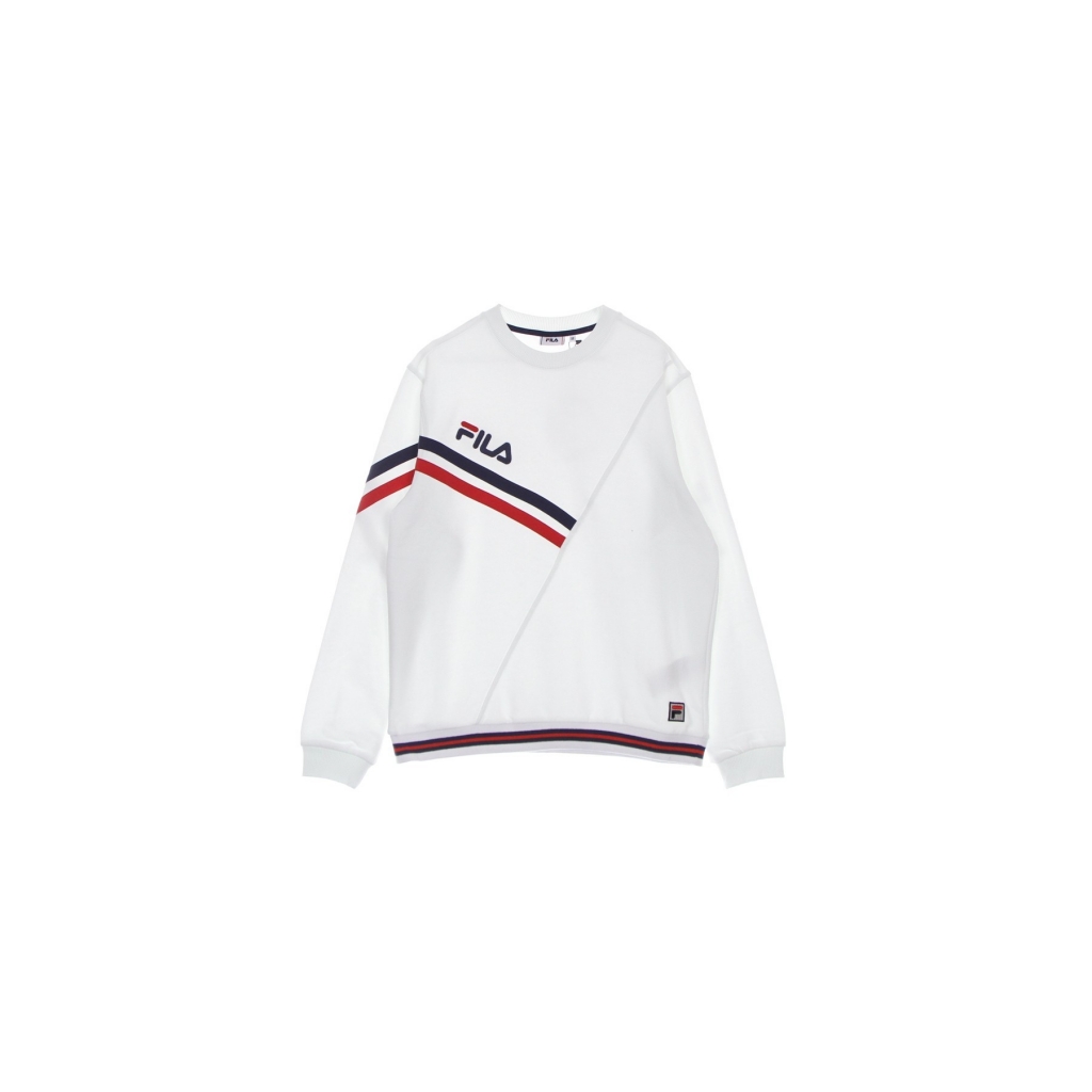 felpa leggera girocollo uomo zeitz crew sweat BRIGHT WHITE