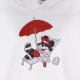 felpa leggera cappuccio ragazzo hoodie x disney WHITE