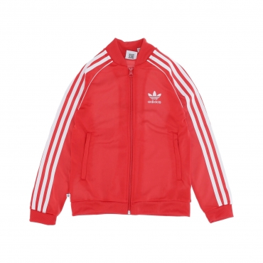 giacca tuta ragazzo sst track top VIVID RED/WHITE