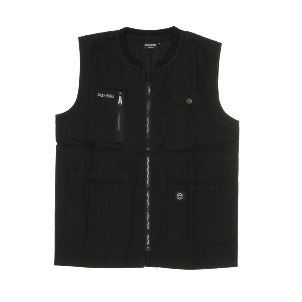 gilet smanicato uomo gilet ripstop BLACK