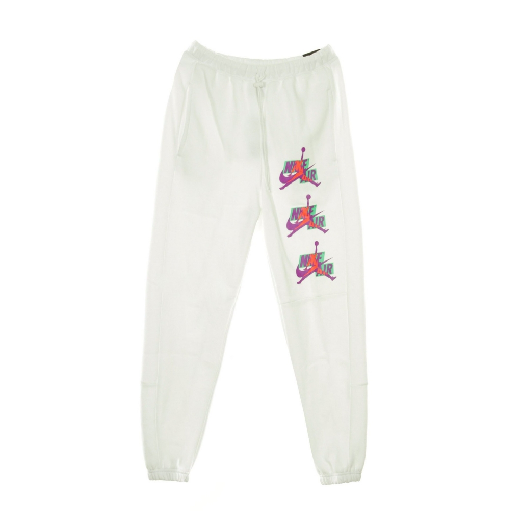 pantalone tuta felpato uomo jumpman classics WHITE/WHITE