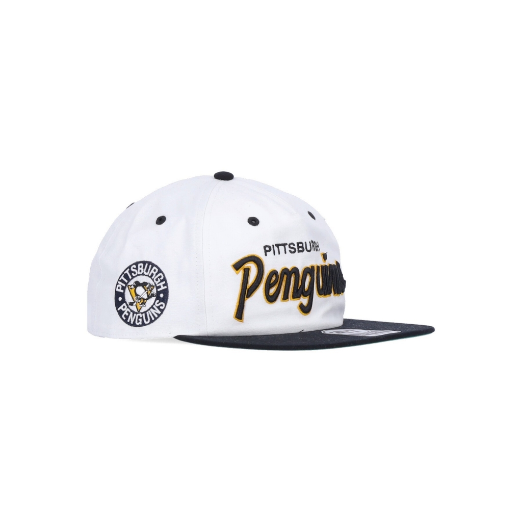 cappellino visiera piatta uomo nhl crosstown captain rf pitpen WHITE/ORIGINAL TEAM COLORS