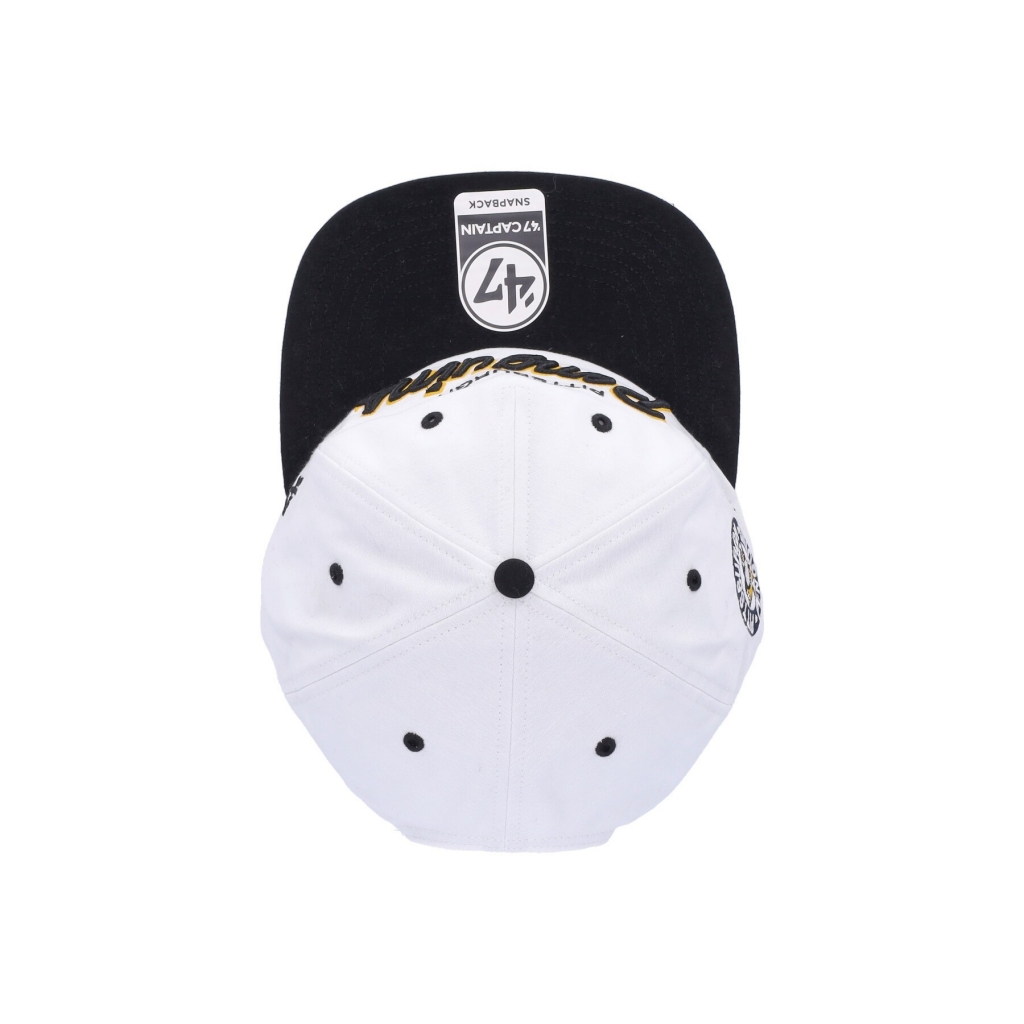 cappellino visiera piatta uomo nhl crosstown captain rf pitpen WHITE/ORIGINAL TEAM COLORS