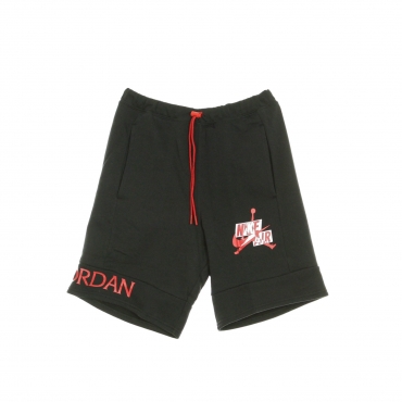 pantalone corto tuta felpato uomo  jumpman classics short BLACK/BLACK