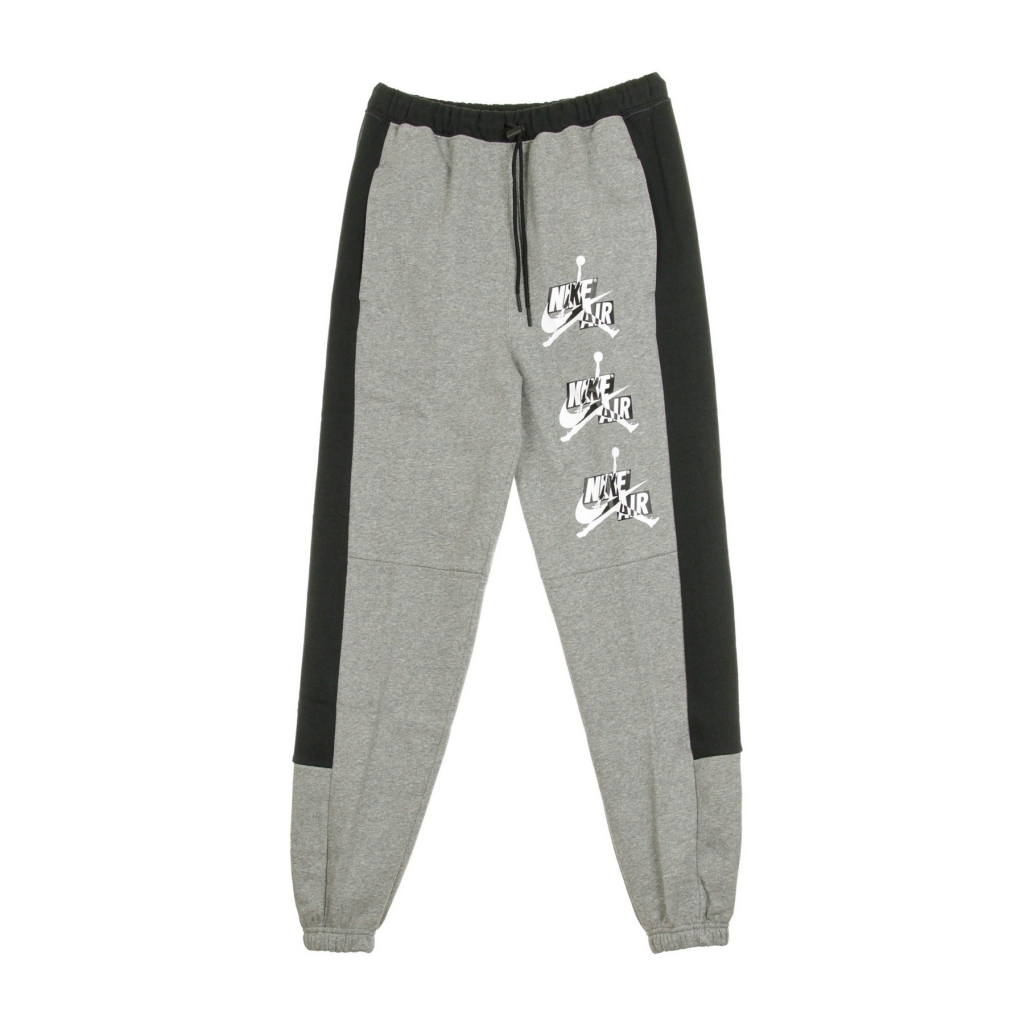 pantalone tuta felpato uomo jumpman classics CARBON HEATHER/BLACK