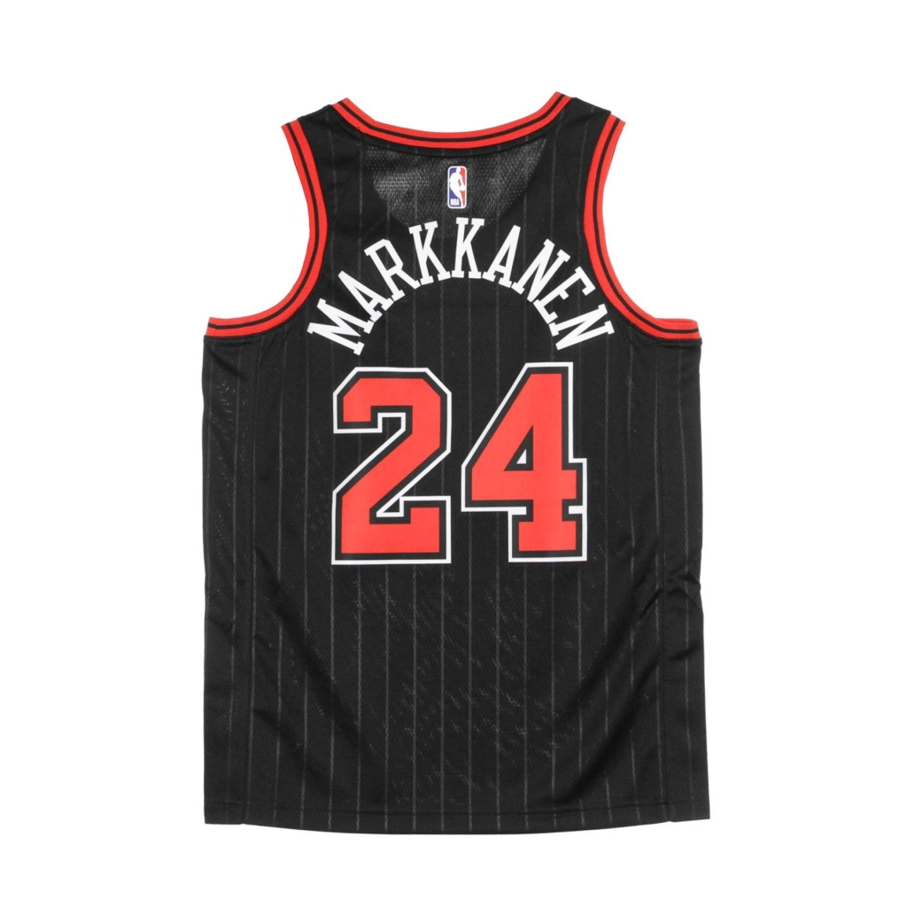 canotta basket uomo nba swingman jersey statement edition no 24 lauri markkanen chibul BLACK