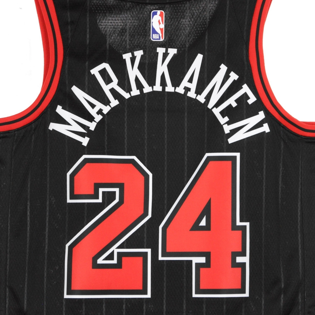 canotta basket uomo nba swingman jersey statement edition no 24 lauri markkanen chibul BLACK