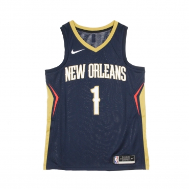 canotta basket uomo nba swingman jersey icon edition 2020 no 1 zion williamson neopel COLLEGE NAVY/CLUB GOLD