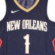 canotta basket uomo nba swingman jersey icon edition 2020 no 1 zion williamson neopel COLLEGE NAVY/CLUB GOLD