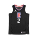 canotta basket uomo nba swingman jersey statement edition 2020 no 2 kawhi leonard loscli BLACK/UNIVERSITY RED