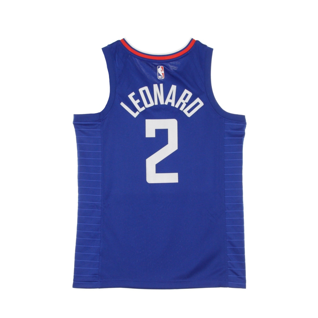 canotta basket uomo nba swingman jersey icon edition 2020 no 2 kawhi leonard loscli RUSH BLUE/WHITE