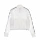 felpa leggera collo alto corta donna t7 crop track jacket WHITE