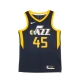 canotta basket uomo nba swingman jersey icon edition 2020 no 45 mitchell donovn utajaz COLLEGE NAVY/SUNDIAL