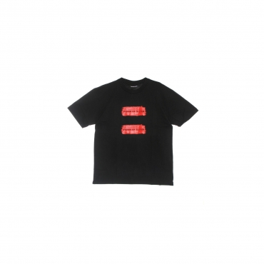 maglietta uomo coating tee BLACK/RED