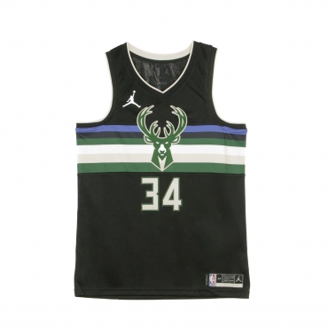 canotta basket uomo nba swingman jersey jordan statement edition 2020 no 34 giannis antetokounmpo milbuc BLACK